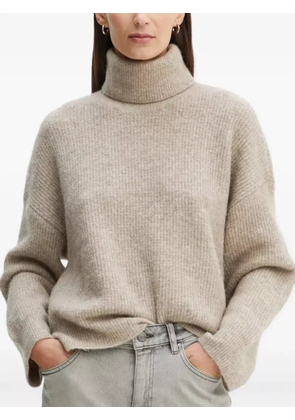 Gestuz roll neck ribbed sweater - Neutrals