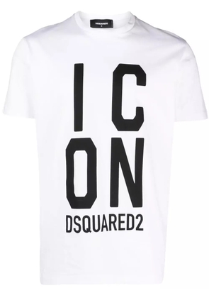 DSQUARED2 logo-print cotton T-shirt - White