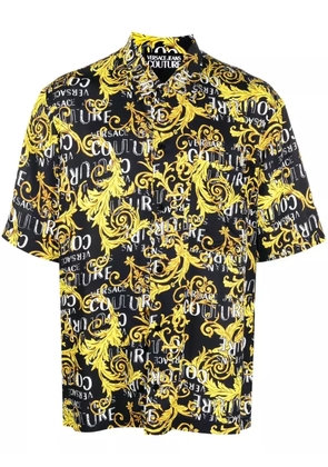 Versace Jeans Couture baroque-print short-sleeve shirt - Black