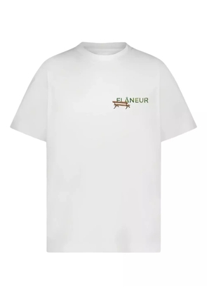 FLÂNEUR back-print graphic T-shirt - White