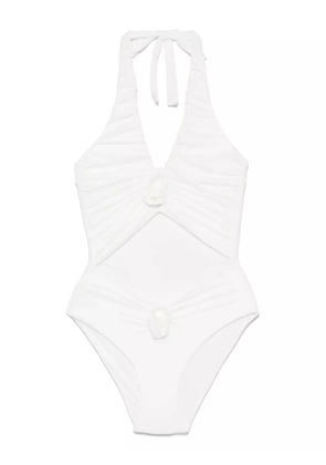 Maygel Coronel Zaguan swimsuit - White