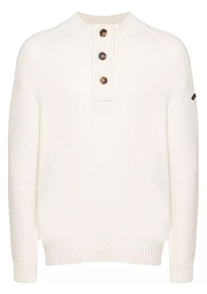 Paul & Shark mock-neck chenille jumper - Neutrals