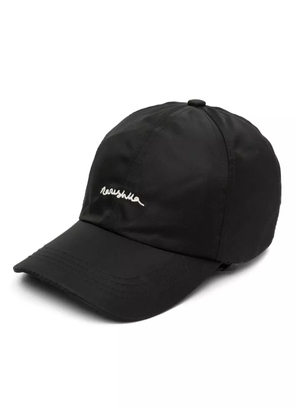 Nanushka logo-embroidered drawstring cap - Black