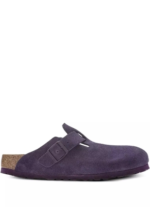 Birkenstock buckle suede mules - Purple
