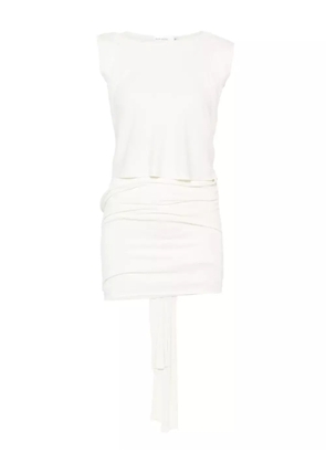 Aya Muse draped mini dress - White