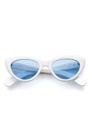 Kador cat-eye frame sunglasses - White
