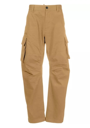 DSQUARED2 logo patch cargo trousers - Neutrals