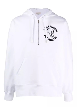 Alexander McQueen skull-print hoodie - White