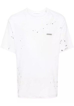 Helmut Lang paint-splatter cotton T-shirt - White