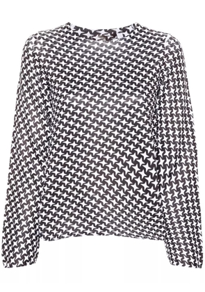 Comme Des Garçons Comme Des Garçons star-print knitted T-shirt - Brown