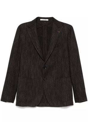 Tagliatore interwoven blazer - Brown
