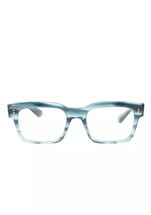 Oliver Peoples Hollins rectangle-frame glasses - Blue