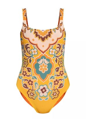 ETRO floral-print swimsuit - Yellow
