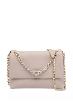 LIU JO chain-embellished tote bag - Neutrals