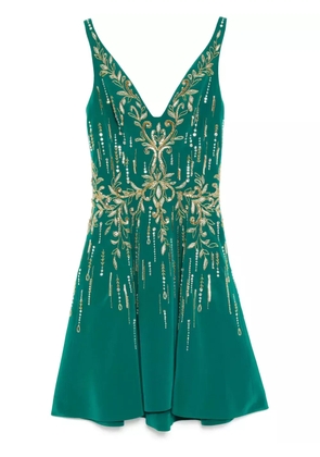 Saiid Kobeisy crepe beaded dress - Green