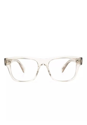 Oliver Peoples transparent-design square-frame glasses - White