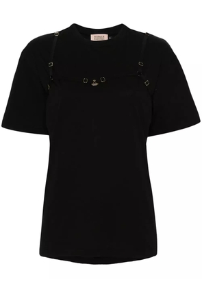 Murmur strap-detail T-shirt - Black