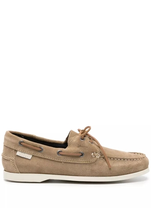 Manebi Hamptons suede boat shoes - Neutrals