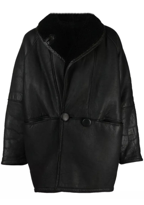 A.N.G.E.L.O. Vintage Cult 1980s sheepskin shearling-lined coat - Black