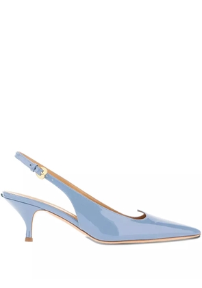 A.Bocca 55mm leather pumps - Blue