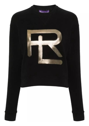 Ralph Lauren Collection logo-embroidered tonal stitching sweatshirt - Black