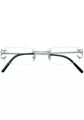 Cartier Eyewear frameless square glasses - Metallic