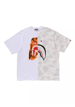 A BATHING APE® City Camo Tiger Shark T-shirt - White