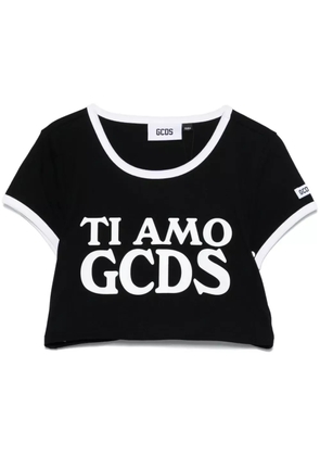 GCDS Ti Amo GCDS-print T-shirt - Black