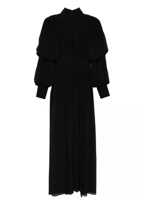 Saiid Kobeisy pleated midi dress - Black
