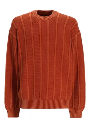 BOSS ribbed cotton sweater - Orange