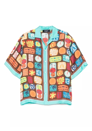 DSQUARED2 printed shirt - Brown