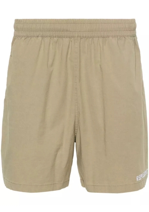 Represent embroidered-logo track shorts - Green