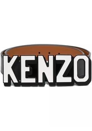 Kenzo logo-buckle adjustable belt - Black