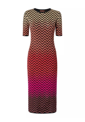 Missoni zigzag-pattern midi dress - Black