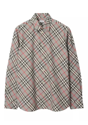Burberry checked cotton shirt - Grey