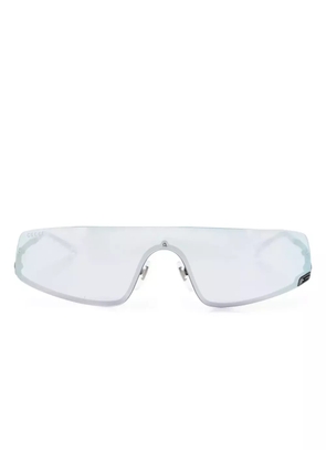 Gucci Eyewear Square-G-motif shield-frame sunglasses - Black