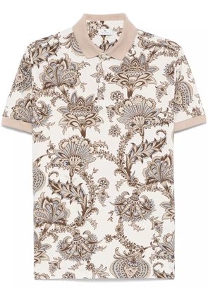 ETRO paisley-print polo shirt - Neutrals