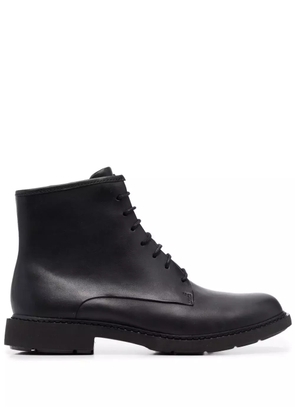Camper ankle lace-up fastening boots - Black