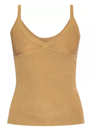 Max Mara sleeveless knitted top - Brown