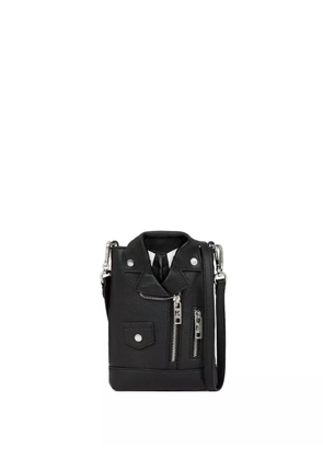Karl Lagerfeld leather mini crossbody bag - Black