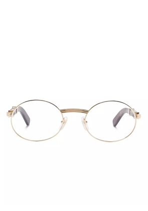Cartier Eyewear oval-frame glasses - Gold