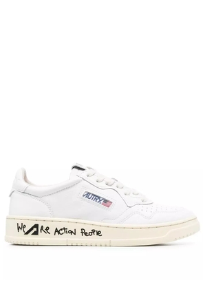 Autry logo-patch sneakers - White