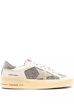Golden Goose Stardan crystal-embellished leather sneakers - White