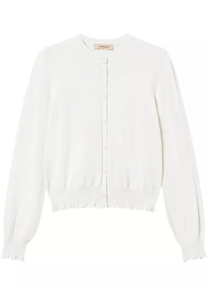 TWINSET scallop-trim cardigan - White