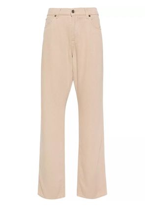 7 For All Mankind Tess high-rise straight-leg trousers - Neutrals