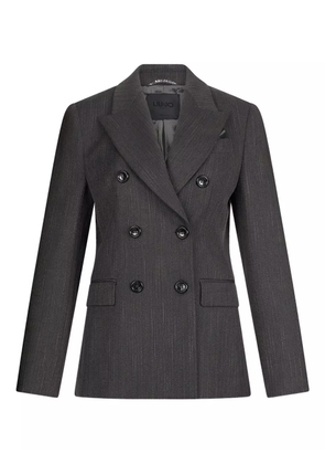 LIU JO double-breasted pinstripe jacket - Grey