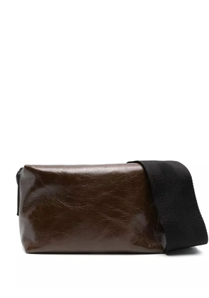 Uma Wang medium leather shoulder bag - Brown
