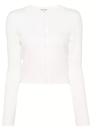 Reformation Joanne organic cotton blend cardigan - White