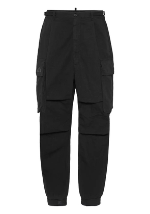 DSQUARED2 cotton straight-leg trousers - Black