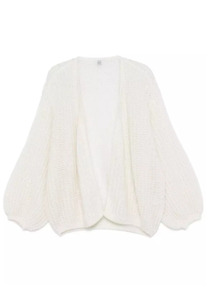 TOTEME puff-sleeve cardigan - White